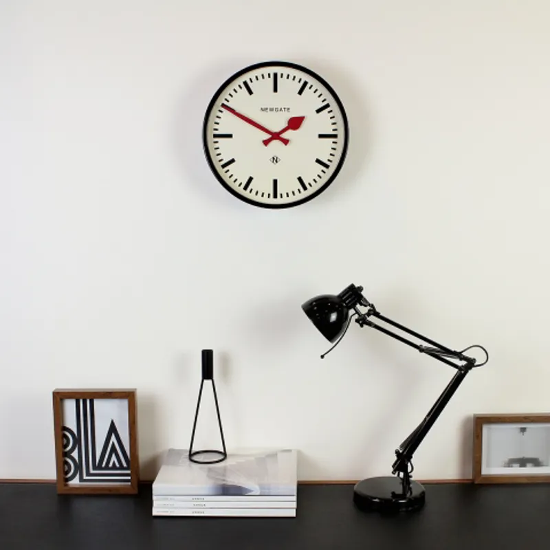 Newgate Luggage Clock in Gloss Black-2